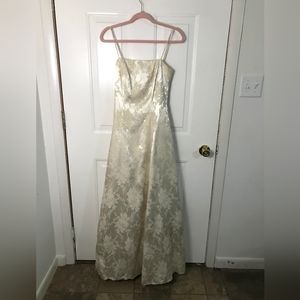 Gorgeous silk like oriental flower gown